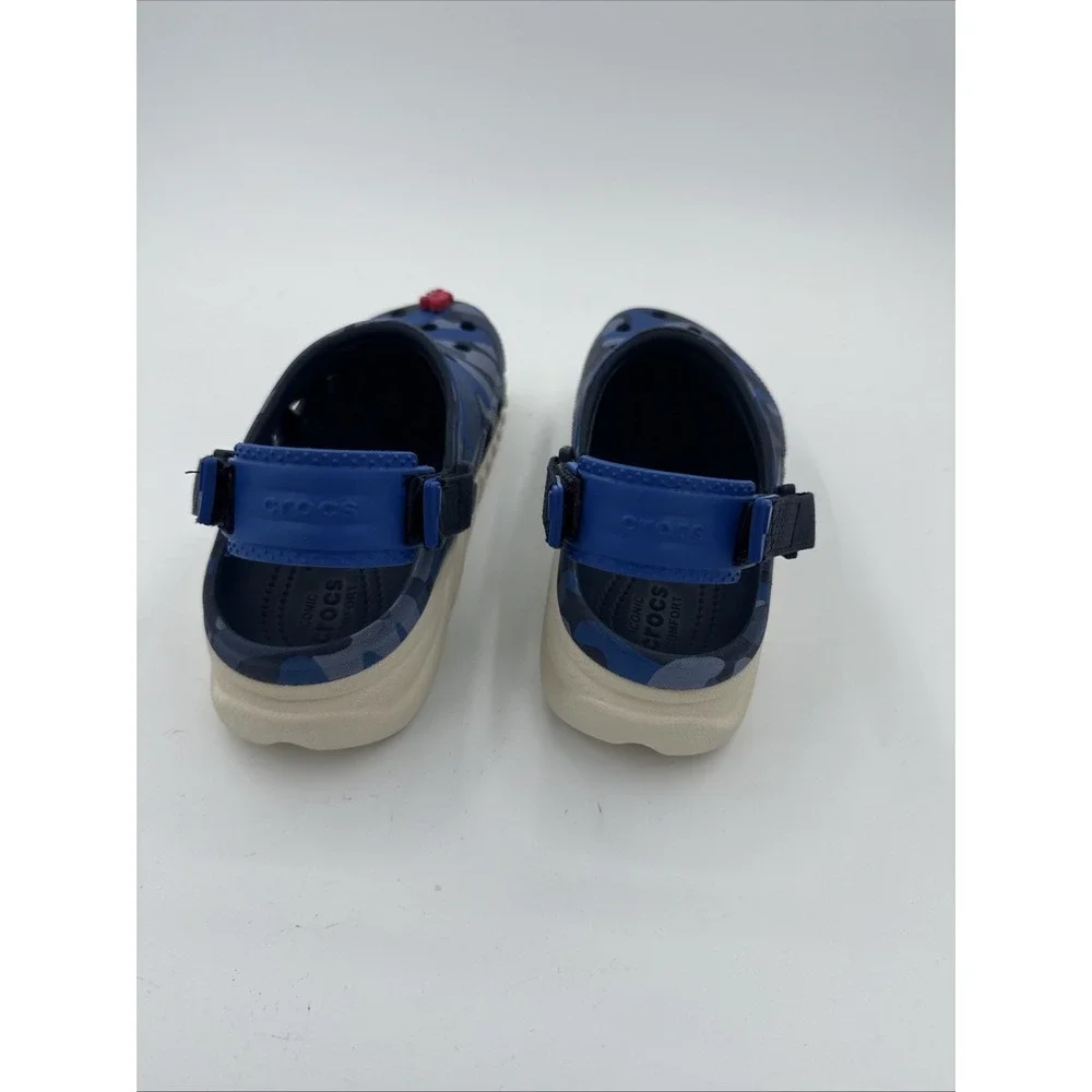 Crocs Duet Max II Camo Redux Clog Youth J5 Worm Gear Thick Bottom Beach Shoes